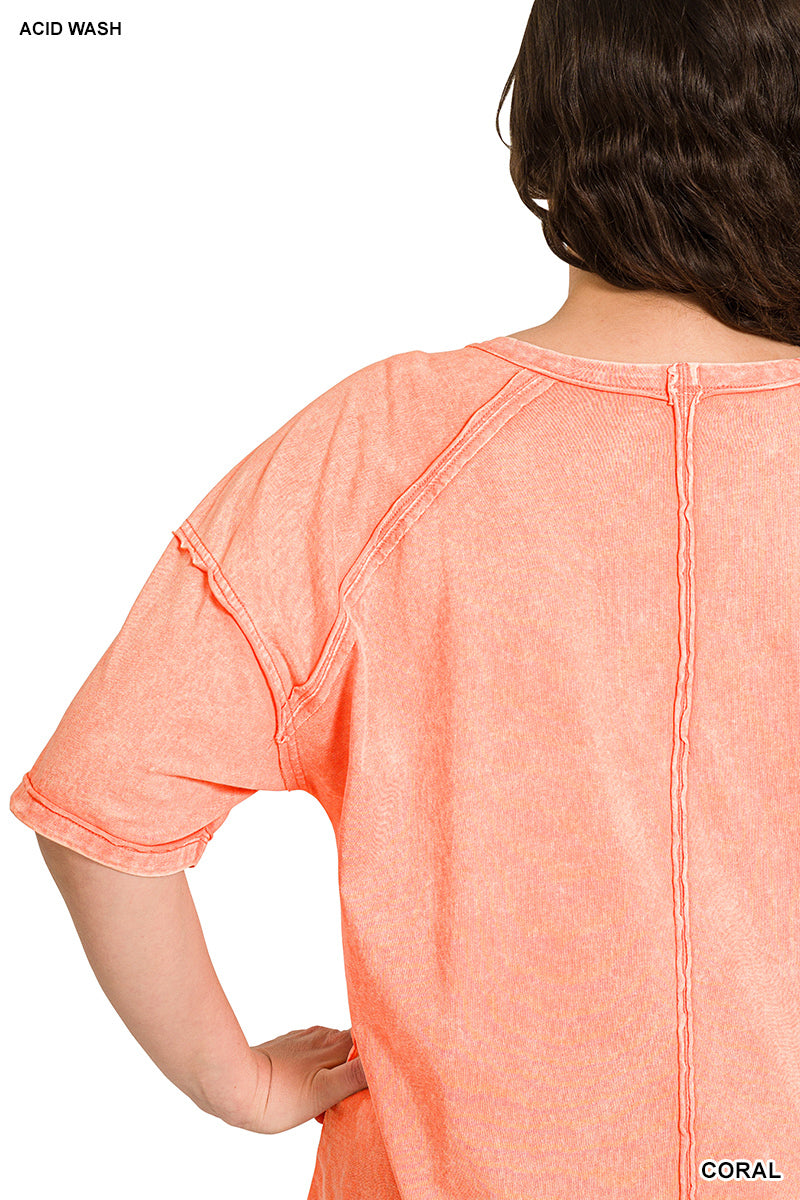 Vintage Acid Wash Tee – Relaxed Cotton T-Shirt for Everyday Style | Honeysuckle Road