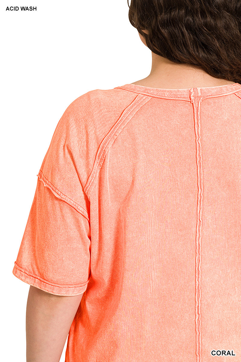 Vintage Acid Wash Tee – Relaxed Cotton T-Shirt for Everyday Style | Honeysuckle Road