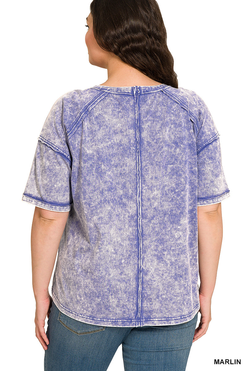 Vintage Acid Wash Tee – Relaxed Cotton T-Shirt for Everyday Style | Honeysuckle Road