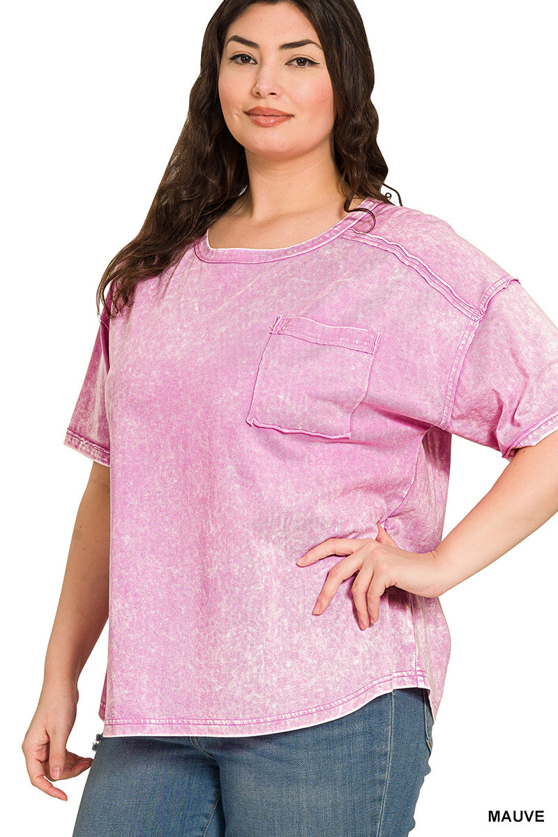 Vintage Acid Wash Tee – Relaxed Cotton T-Shirt for Everyday Style | Honeysuckle Road