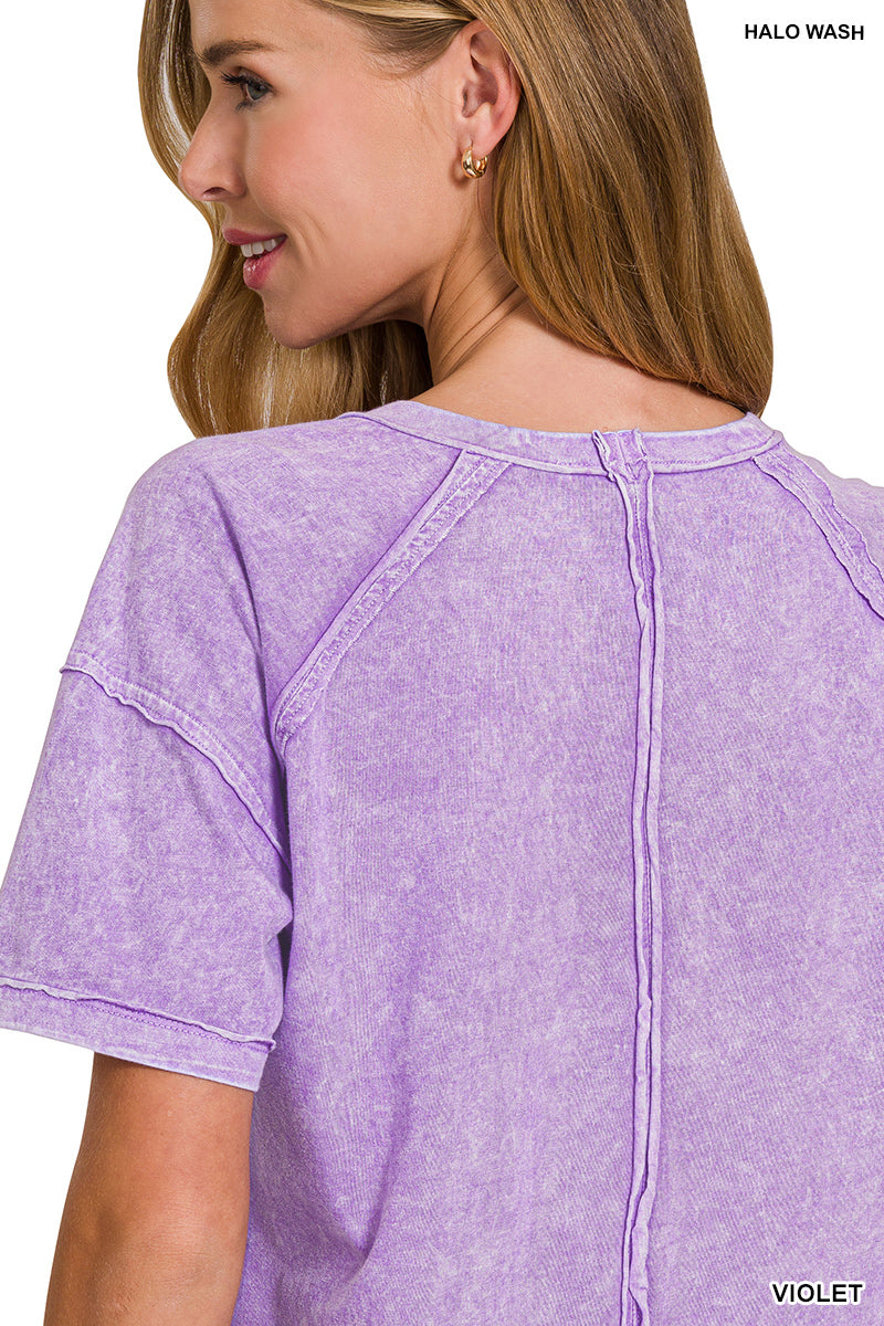 Vintage Acid Wash Tee – Relaxed Cotton T-Shirt for Everyday Style | Honeysuckle Road