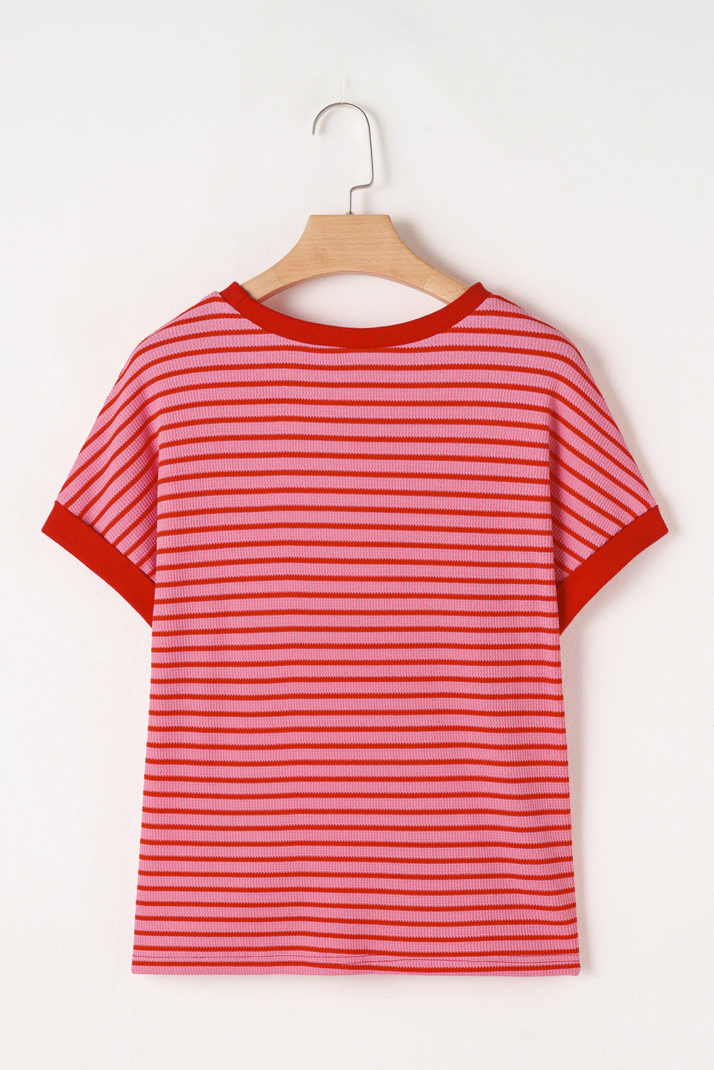 Sequin Star Striped Tee – Pink Patriotic 4th of July Top
