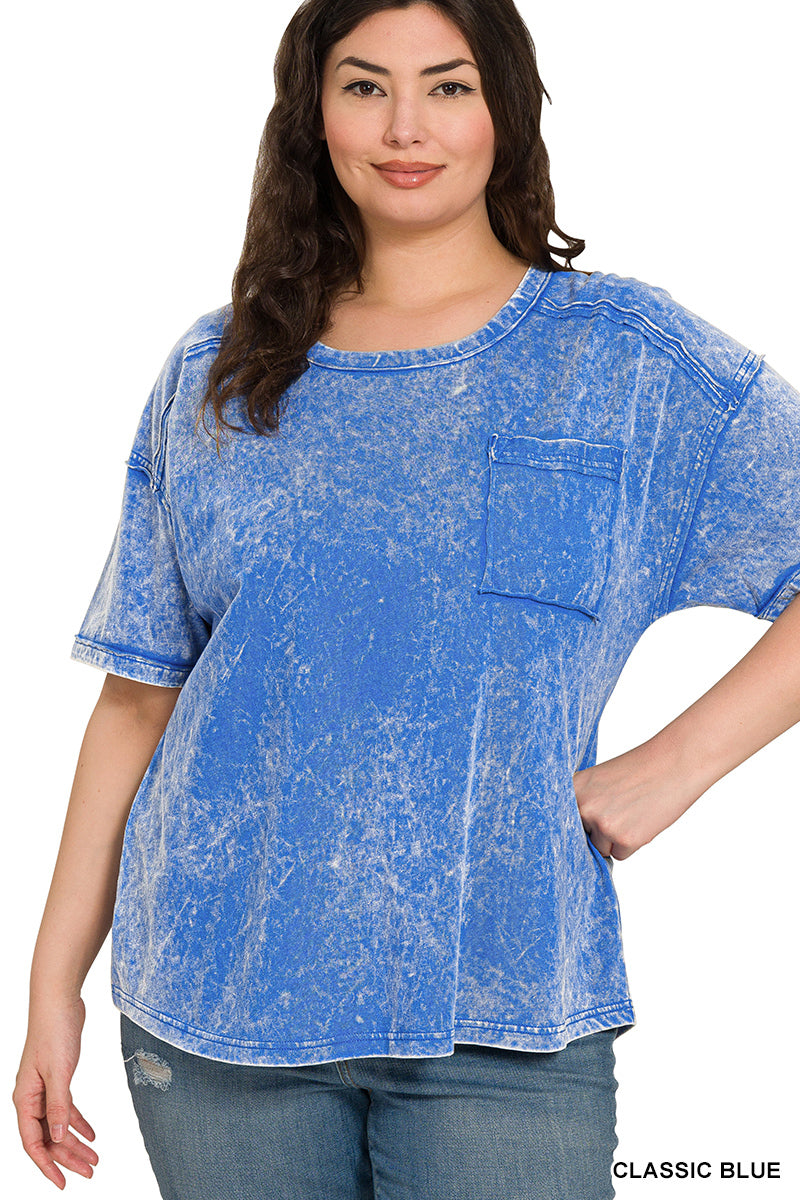 Vintage Acid Wash Tee – Relaxed Cotton T-Shirt for Everyday Style | Honeysuckle Road