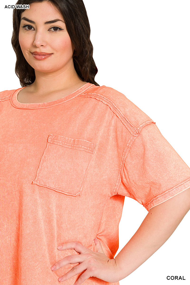Vintage Acid Wash Tee – Relaxed Cotton T-Shirt for Everyday Style | Honeysuckle Road