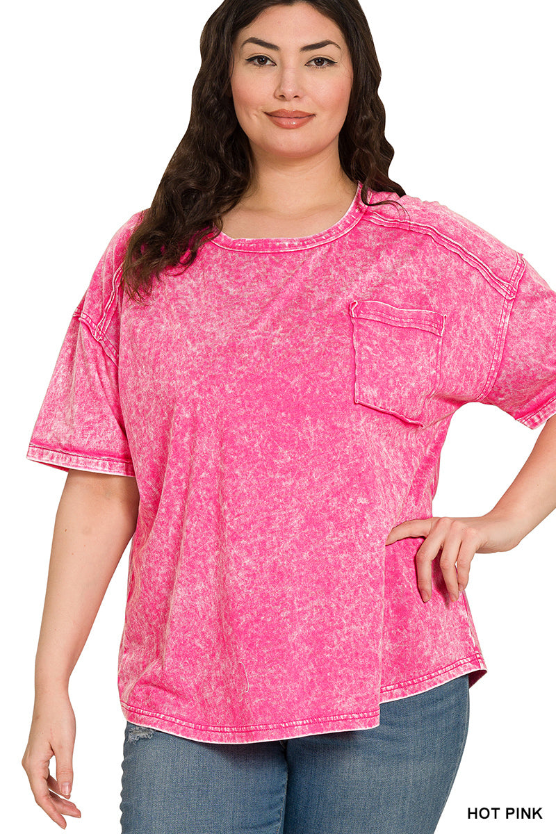 Vintage Acid Wash Tee – Relaxed Cotton T-Shirt for Everyday Style | Honeysuckle Road