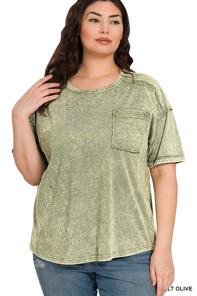 Vintage Acid Wash Tee – Relaxed Cotton T-Shirt for Everyday Style | Honeysuckle Road