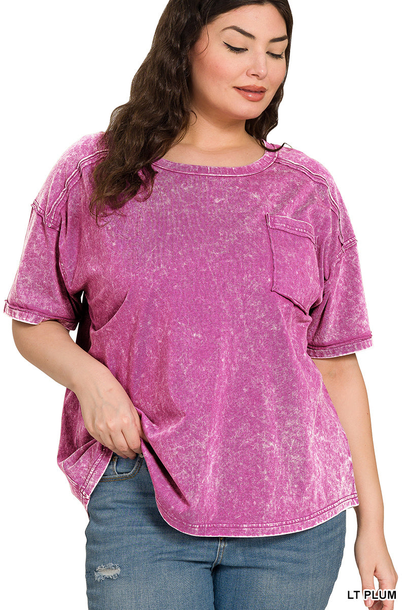 Vintage Acid Wash Tee – Relaxed Cotton T-Shirt for Everyday Style | Honeysuckle Road
