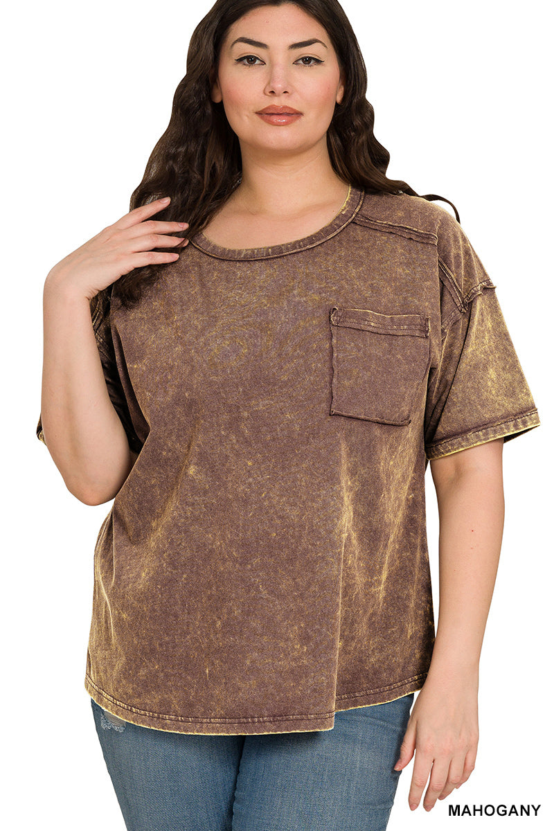 Vintage Acid Wash Tee – Relaxed Cotton T-Shirt for Everyday Style | Honeysuckle Road