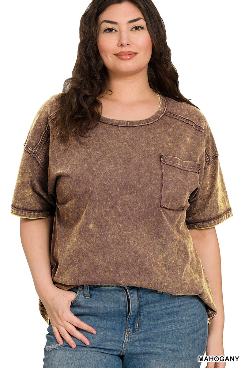 Vintage Acid Wash Tee – Relaxed Cotton T-Shirt for Everyday Style | Honeysuckle Road