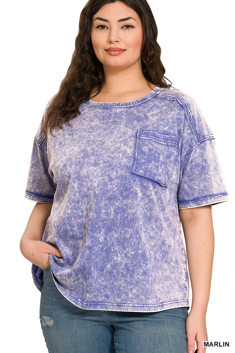 Vintage Acid Wash Tee – Relaxed Cotton T-Shirt for Everyday Style | Honeysuckle Road