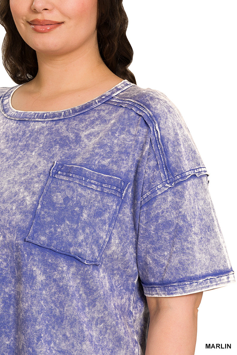 Vintage Acid Wash Tee – Relaxed Cotton T-Shirt for Everyday Style | Honeysuckle Road