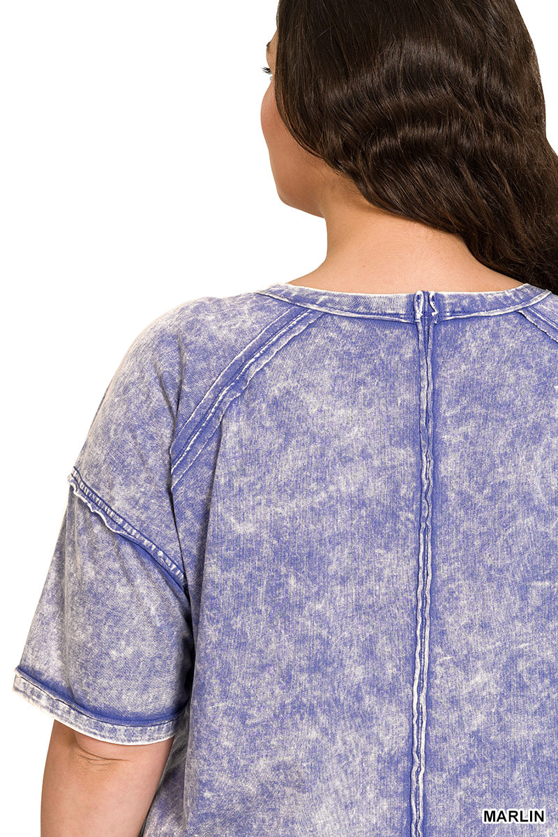 Vintage Acid Wash Tee – Relaxed Cotton T-Shirt for Everyday Style | Honeysuckle Road