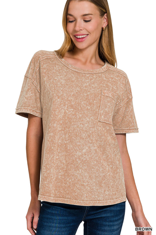 Vintage Acid Wash Tee – Relaxed Cotton T-Shirt for Everyday Style | Honeysuckle Road