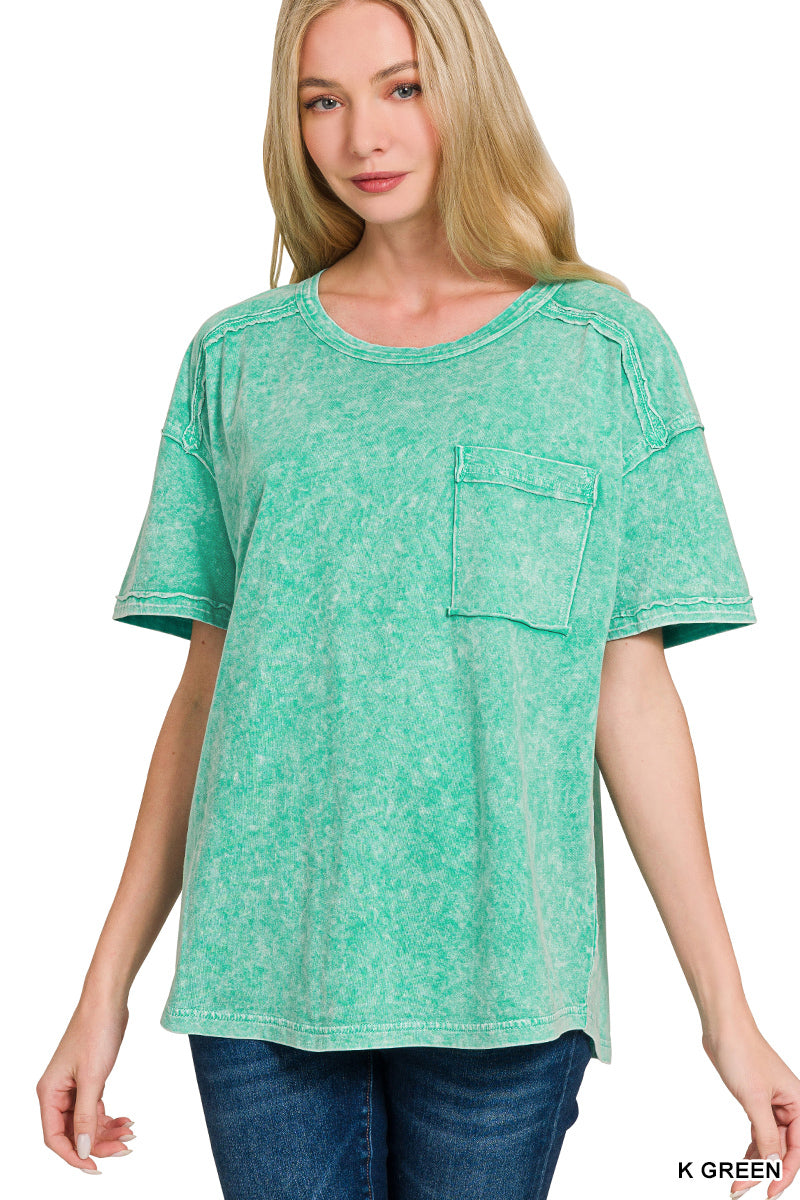 Vintage Acid Wash Tee – Relaxed Cotton T-Shirt for Everyday Style | Honeysuckle Road