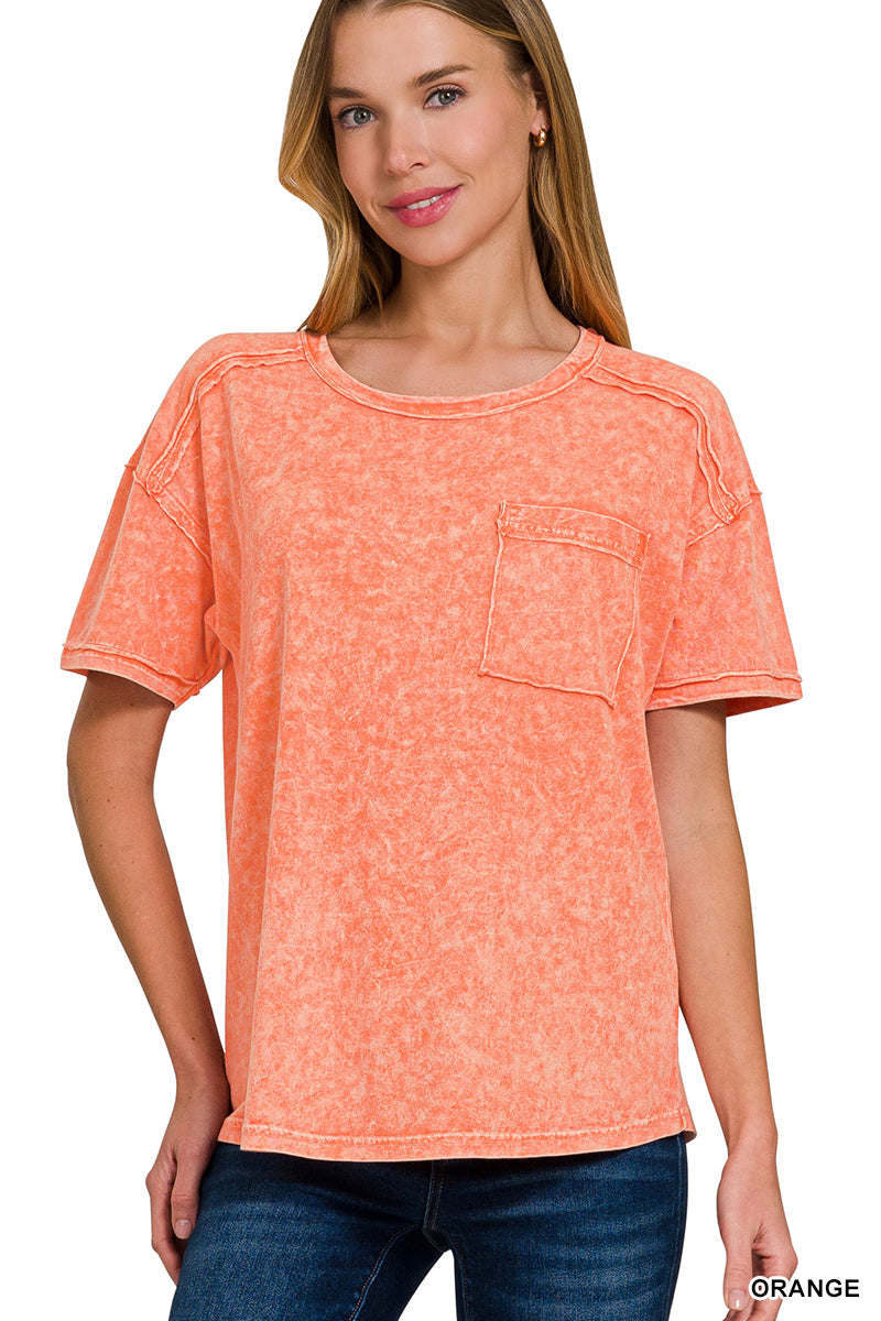 Vintage Acid Wash Tee – Relaxed Cotton T-Shirt for Everyday Style | Honeysuckle Road