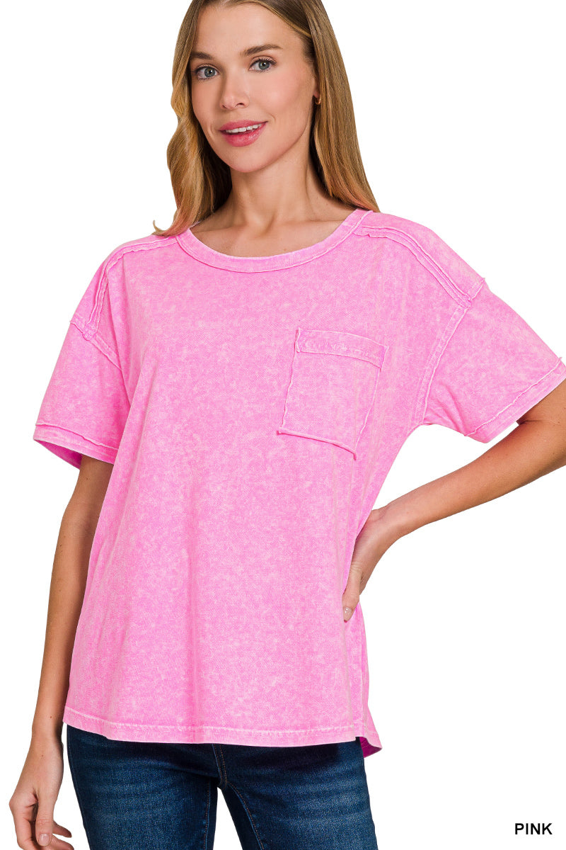 Vintage Acid Wash Tee – Relaxed Cotton T-Shirt for Everyday Style | Honeysuckle Road