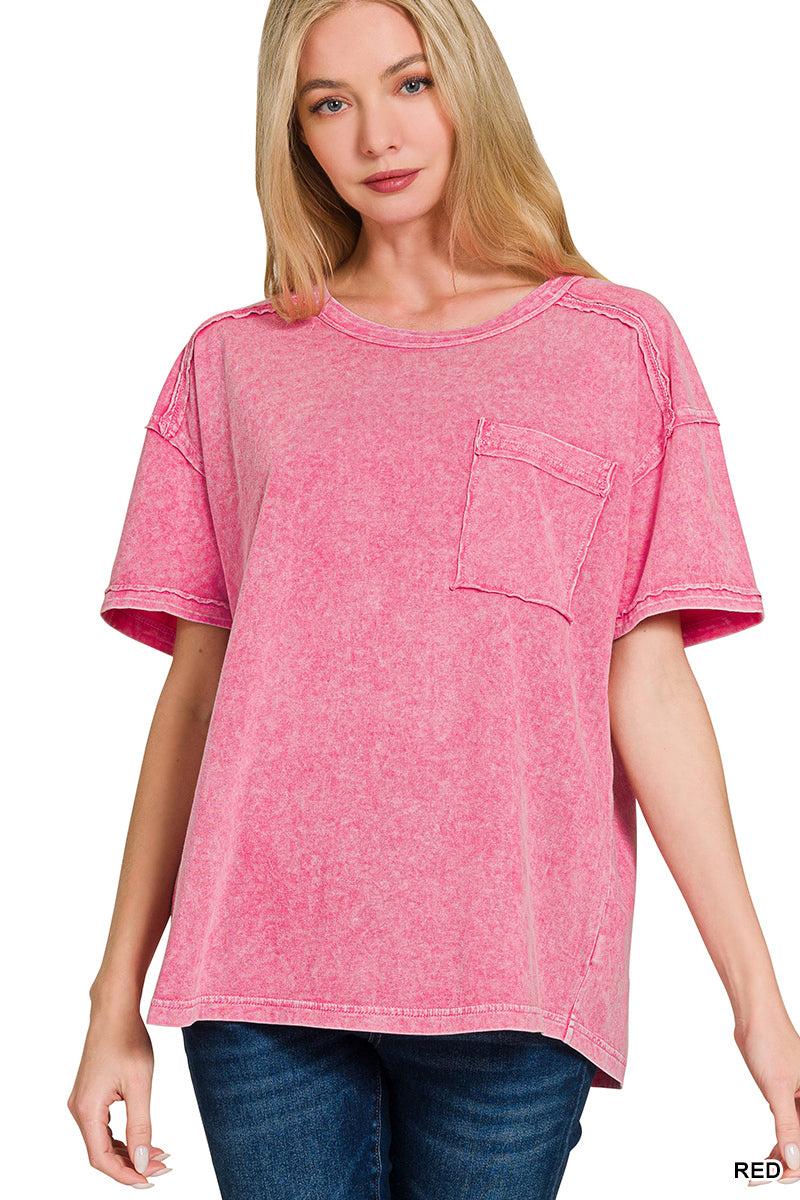 Vintage Acid Wash Tee – Relaxed Cotton T-Shirt for Everyday Style | Honeysuckle Road