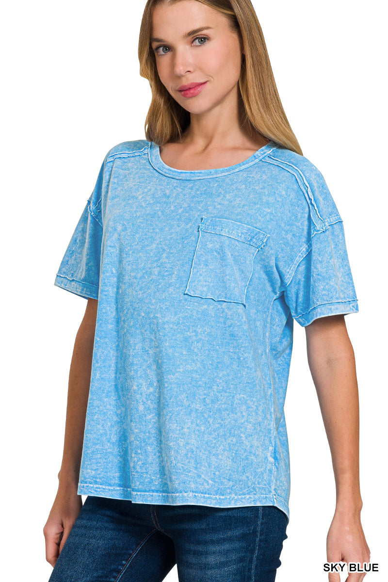 Vintage Acid Wash Tee – Relaxed Cotton T-Shirt for Everyday Style | Honeysuckle Road