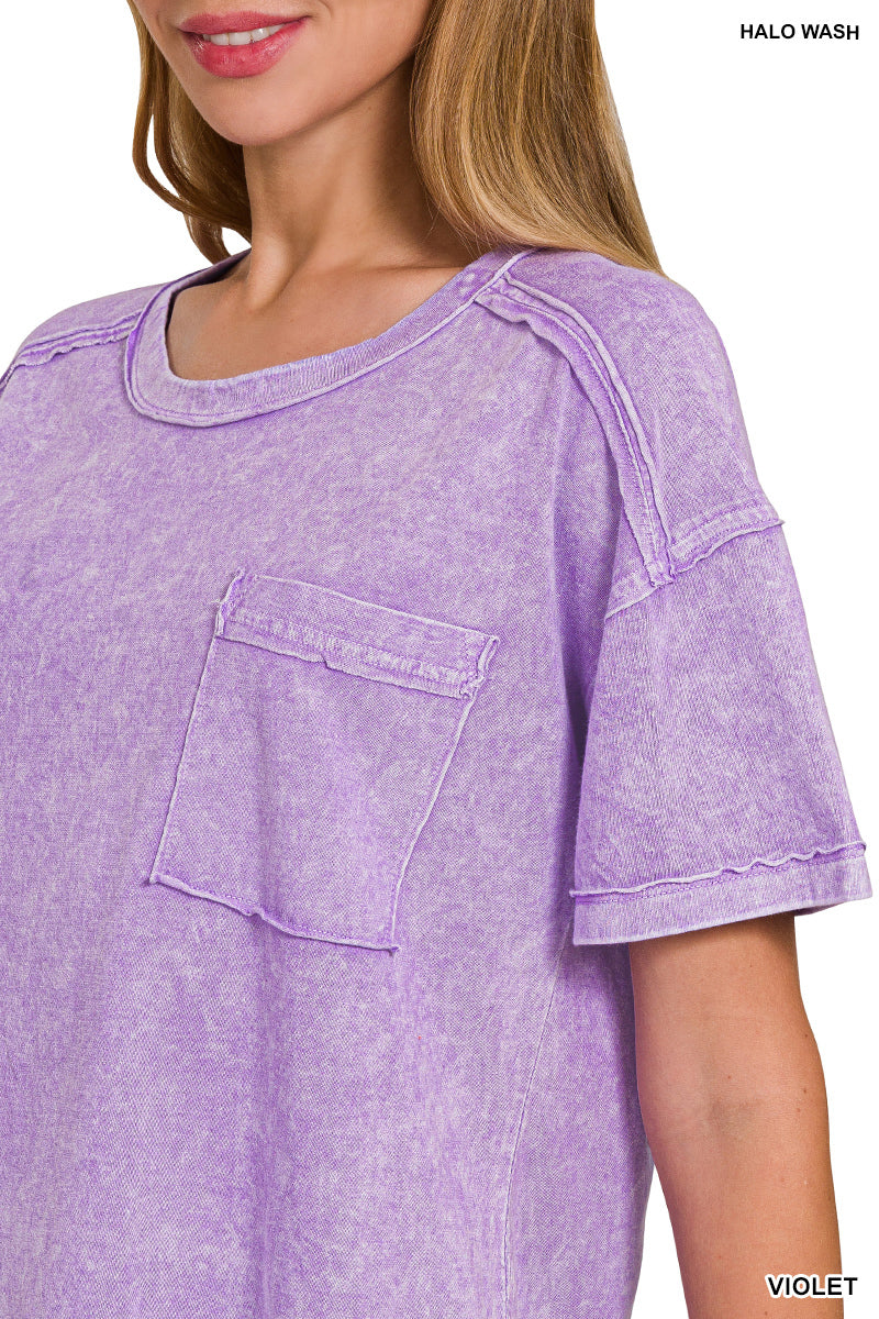 Vintage Acid Wash Tee – Relaxed Cotton T-Shirt for Everyday Style | Honeysuckle Road